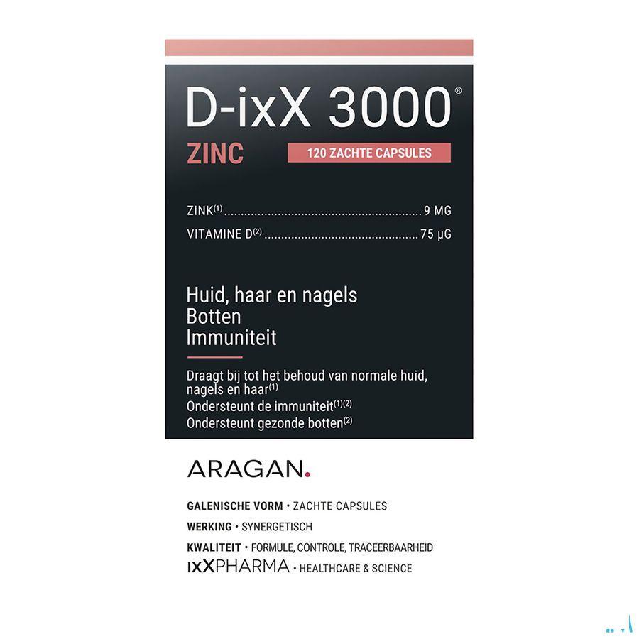 D-Ixx 3000 Zinc Softcaps 120  -  Ixx Pharma