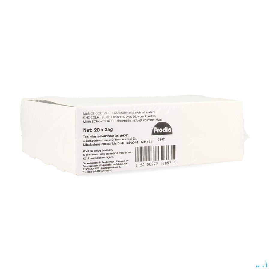 Prodia Chocolat Lait Noisettes 20x35 gr  -  Revogan