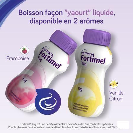 Fortimel Yog Arome Vanille Citron 4X200  ml 156596  -  Nutricia