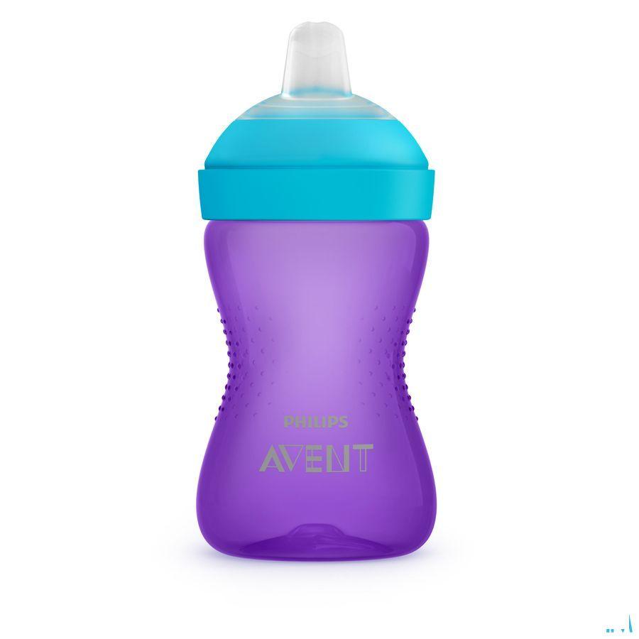 Philips Avent Drinkbeker Zachte Tuit 300  ml Lila  -  Bomedys