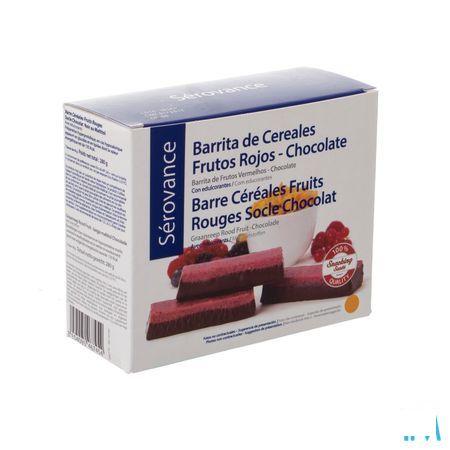 Serovance Barre Cereales Fr Rouge Socle Chocolat 7  -  Ysonut