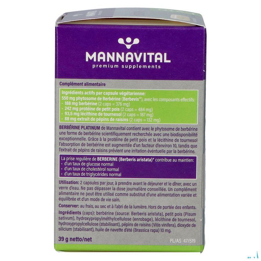 Mannavital Berberine Platinum V caps 60  -  Mannavita
