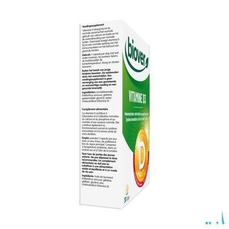 Biover Vitamine D3 Caps 30