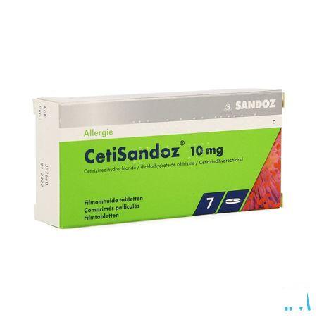 Cetisandoz Sandoz Comprimes 7 X 10 mg 