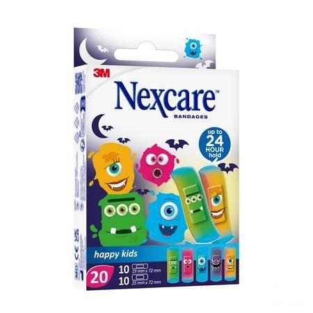 Nexcare 3m Happy Kids Monstres Pansement 20 N0920mo  -  3M