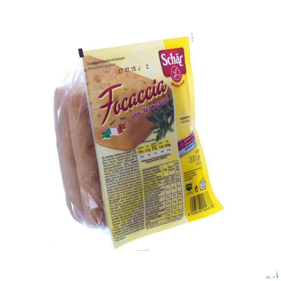 Schar Focaccia Rosmarin sans gluten 200 gr 6650  -  Revogan