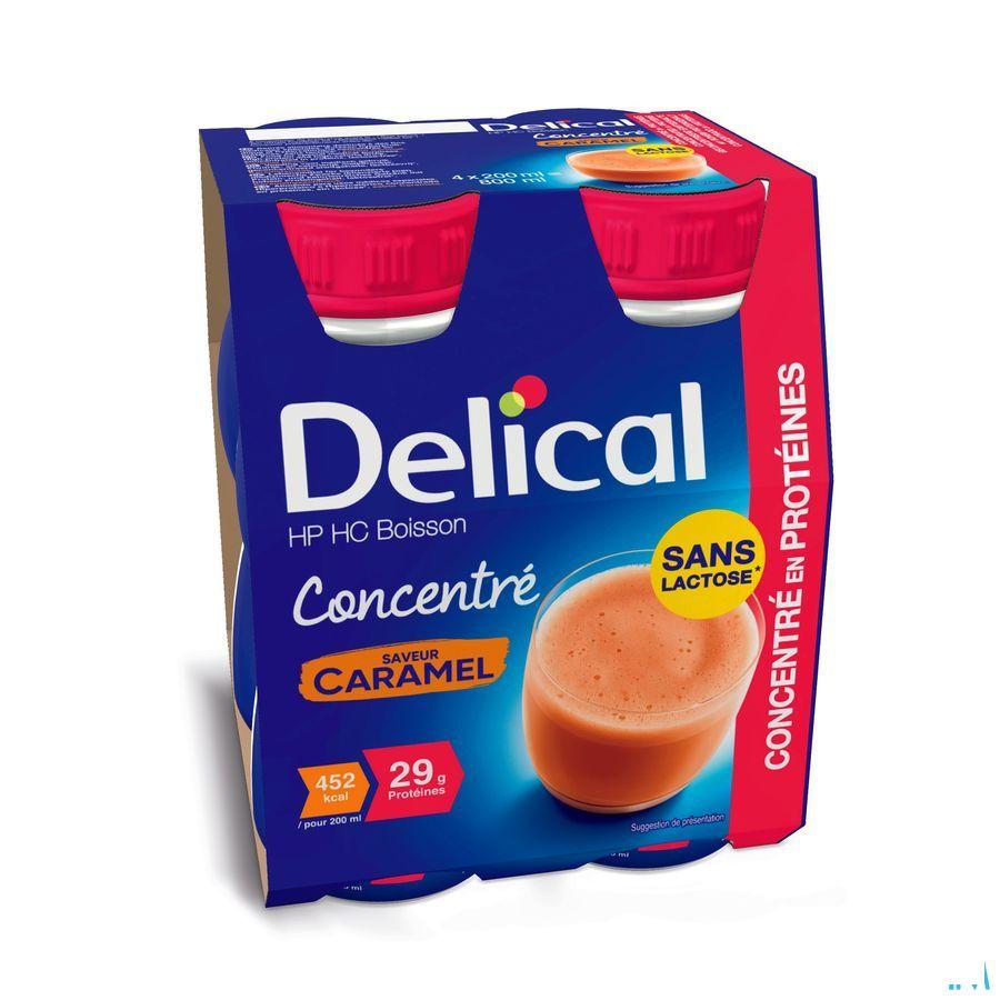 Delical Hp Hc Drank Geconc. Karamel 4x200 ml  -  Bs Nutrition