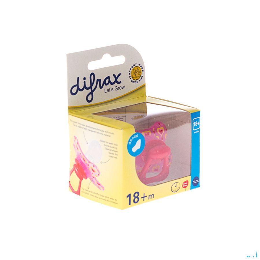 Difrax Fopspeen Sil Dental Xtr Sterk + 18m 342  -  Difrax