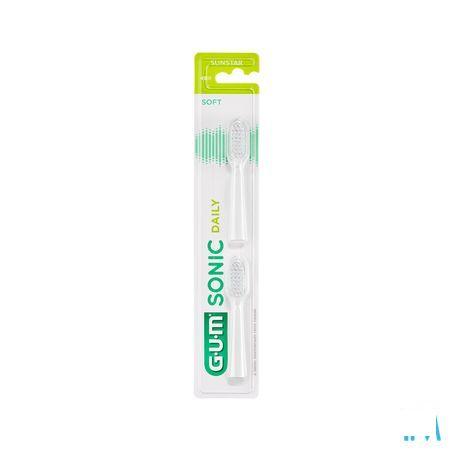 Gum Sonic Daily Batterij Tanden Opzetborstel Wit 2