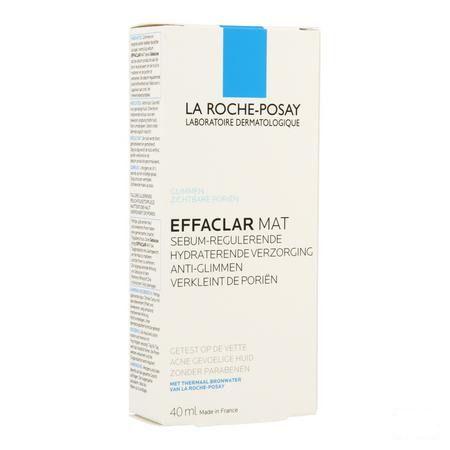 Effaclar Mat Hydra Sebo-regulat. sans parab. 40 ml  -  La Roche-Posay