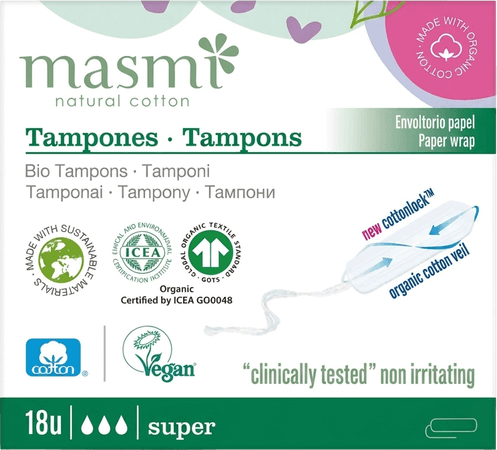Masmi Tamon Coton Bio Super Sans Applicateur 18  -  Natur'Inov