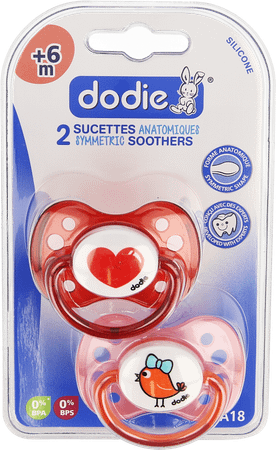 Dodie Sucette Anatomique Silic. +6M Dessin F A18 2