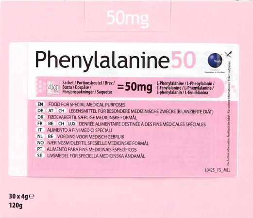 Phenylalanine 50 Poudre Sachet 30x4g 