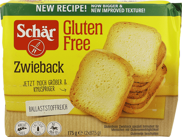 Schar Zwieback Biscottes 175 gr  -  Revogan