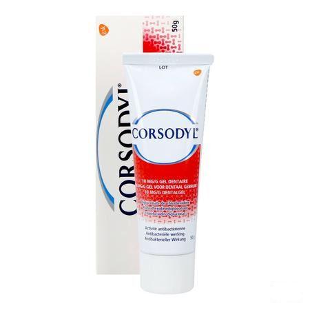 Corsodyl 10 mg/g Tandgel Tube 50 gr