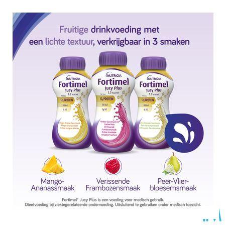 Fortimel Jucy Plus Peer Vlierbloes. 4 x 200 ml 185088
