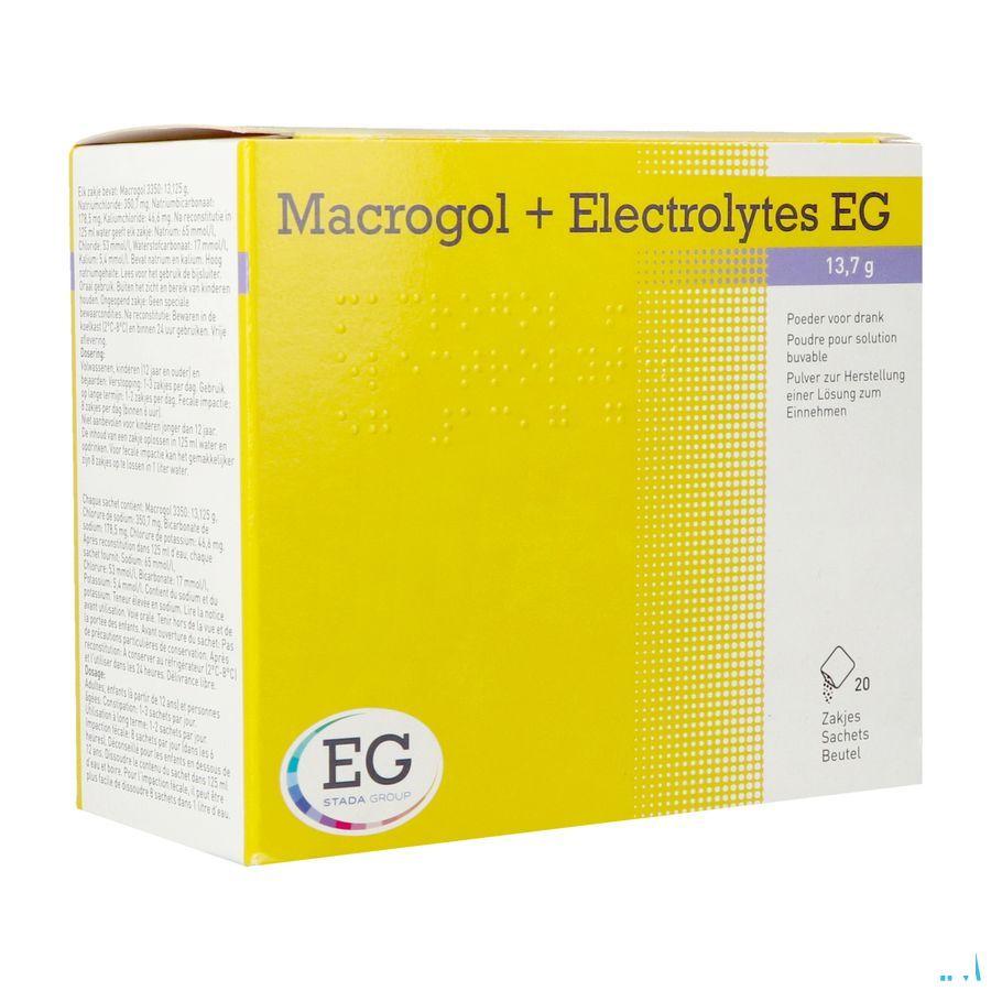 Macrogol + electrolytes EG 13,7g Poeder Zakjes 20  -  EG