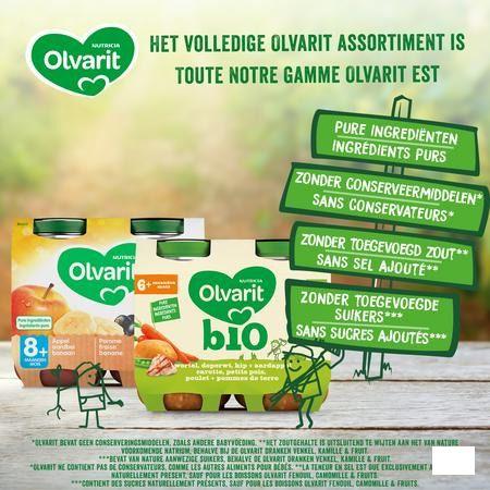 Olvarit Ratatouille Kip Rijst 2x250 gr 12m01  -  Nutricia