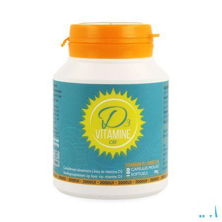 Vitamine D3 Cbf 2000UI Softgels 180