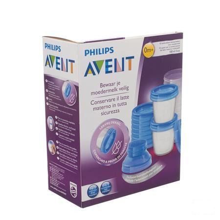 Philips Avent Via Natural Moedermelk Bewaarbekerset Scf618/10  -  Bomedys
