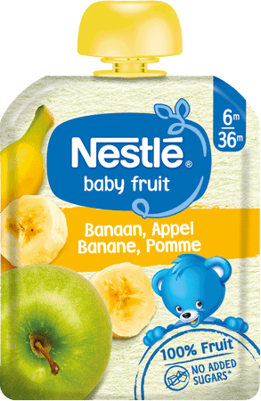 Nestle Naturnes Banaan Appel 90 gr  -  Nestle