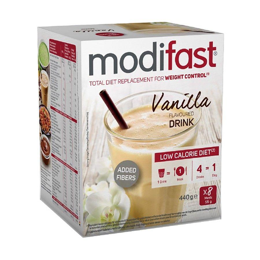Modifast Vanilla Flavoured Milkshake 8x55 gr  -  Nutrition & Sante