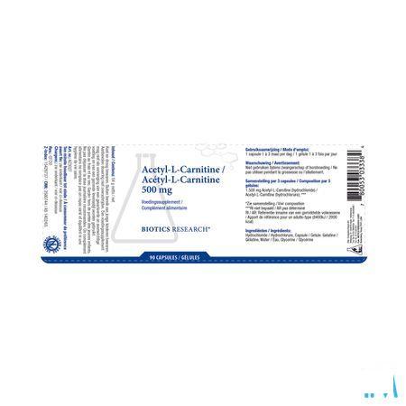 Biotics Acétyl-L-Carnitine 90 gélules  -  Energetica Natura