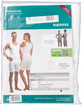 Suprima 4696 Body S/Manche + Ferm Dos Blanc xl