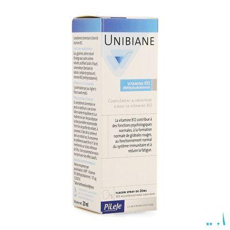 Unibiane Vitamine B12 Flacon Pompe 20 ml  -  Pileje