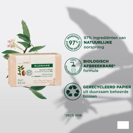 Klorane Corps Savon Fleur Cupuacu 100 gr