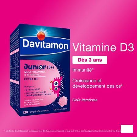 Davitamon Junior Framboos V1 Tabletten 120