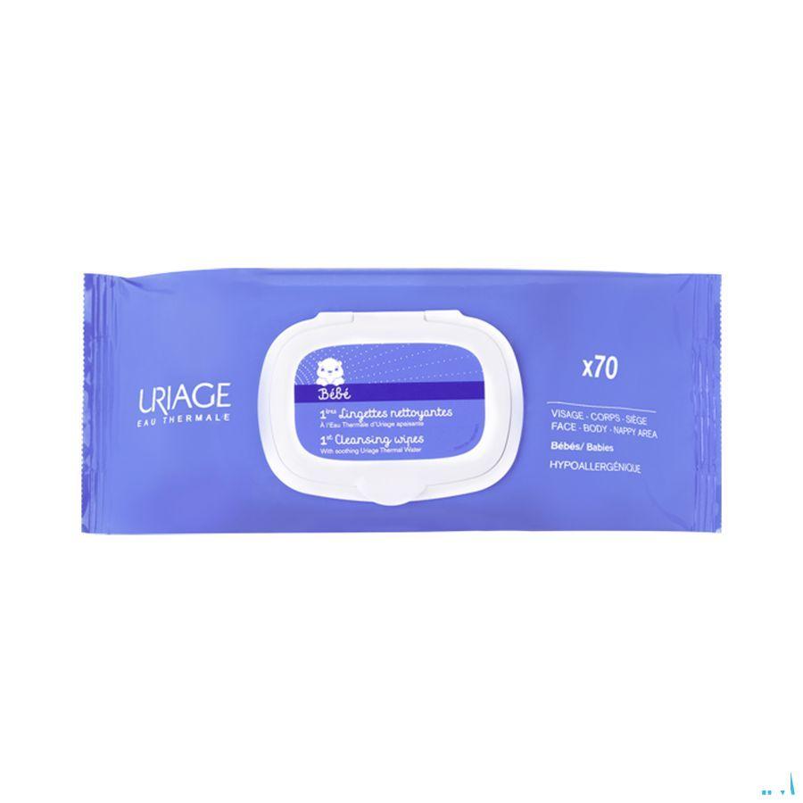 Uriage Bebe 1ere Lingettes Nettoyantes 2x70