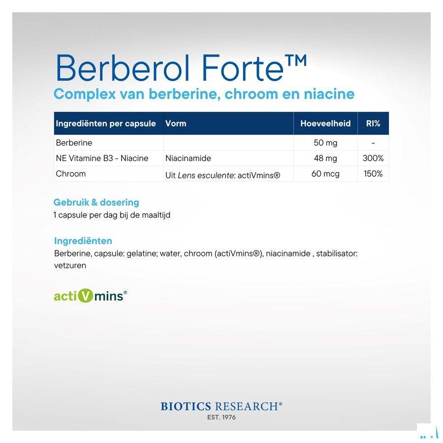 Biotics Berberol Forte 60 capsules  -  Energetica Natura