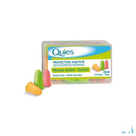 Quies Oordoppen Mousse Fluo 3 Paar  -  Quies