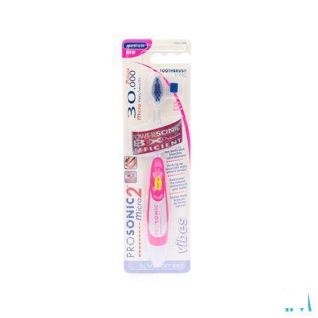 Prosonic Micro2 Brosse Dents Sonic Rose  -  Biosynex