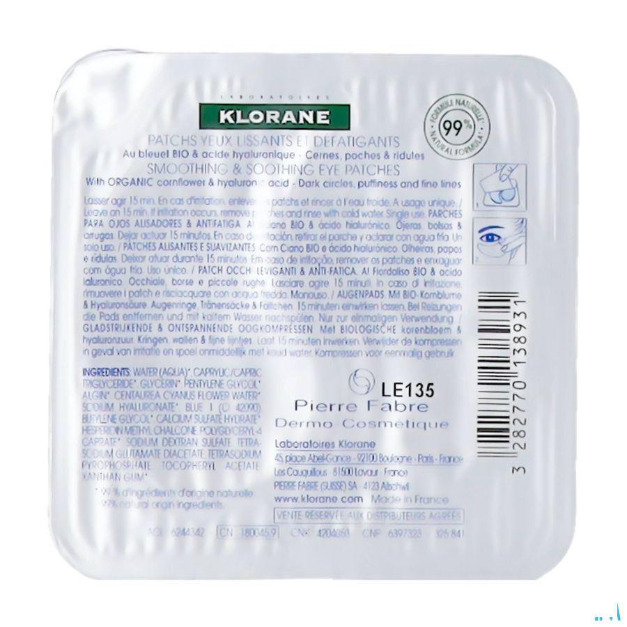 Klorane Visage Bleuet Patchs Defatig.Express 1 x 2