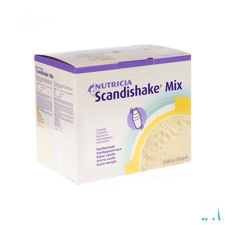 Scandishake Mix Vanille Zakje 6x85 gr  -  Nutricia
