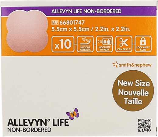 Allevyn Life Non Bordered 5,5X5,5Cm 10 66801747  -  Smith Nephew