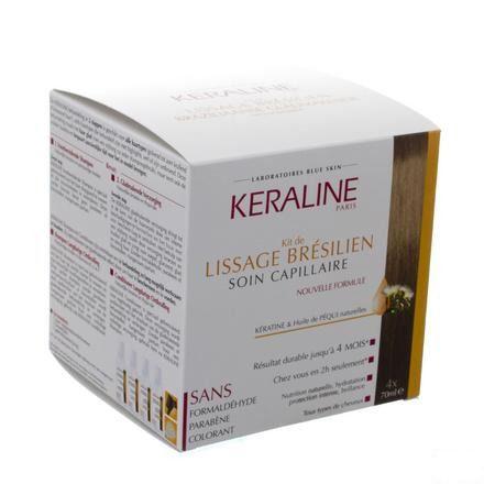 Keraline Kit De Lissage Bresilien 4x70 ml