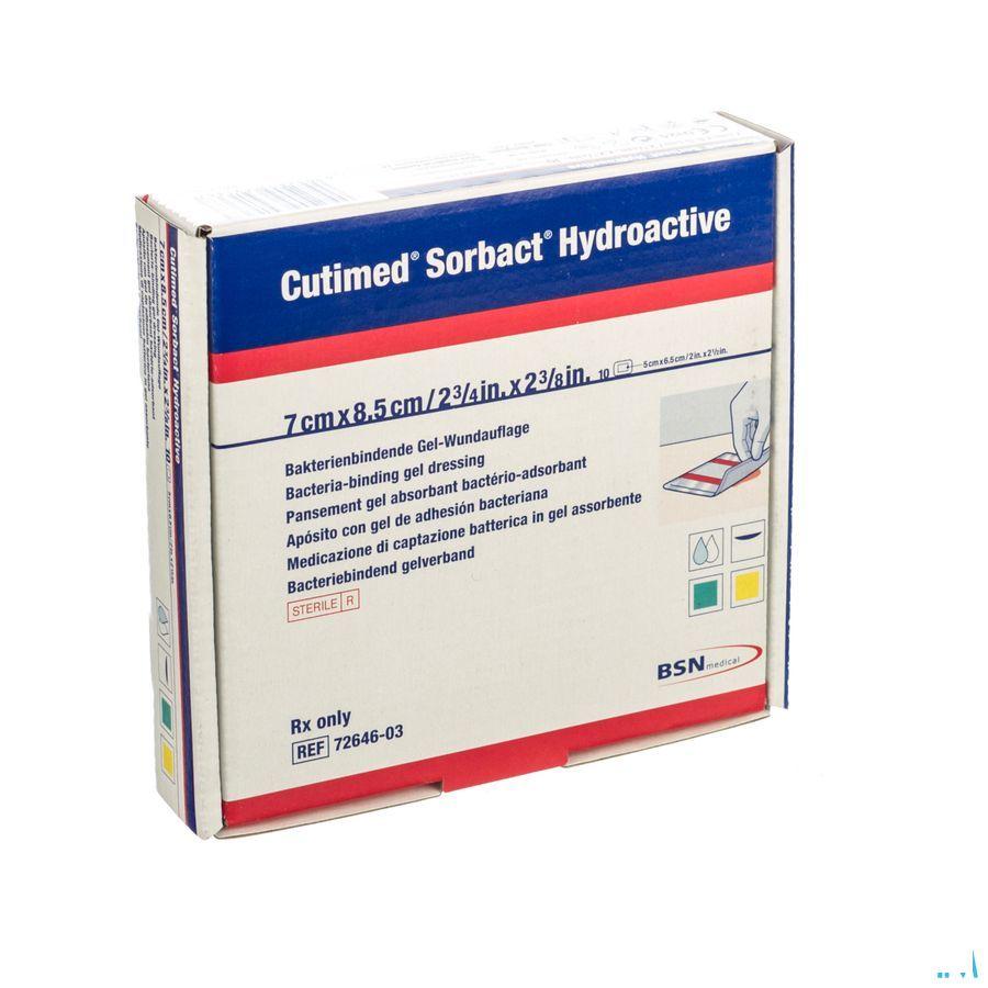 Cutimed Sorbact Hydroactive 7x 8,5cm 10 7264603