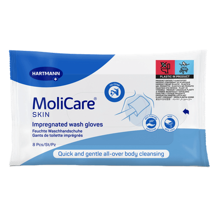 Molicare Skin Gants Toilette 8 P/s  -  Hartmann