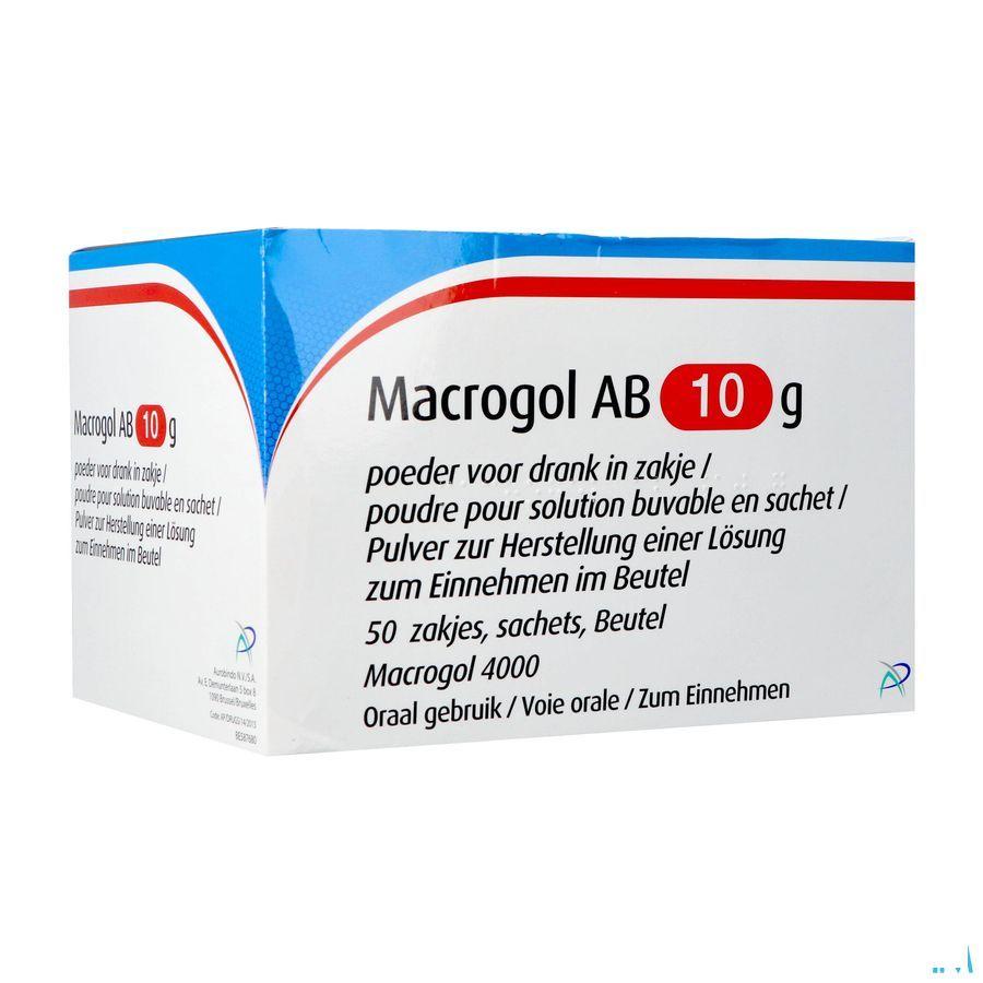 Macrogol Ab 10g Pdr Voor Drank Zakje 50
