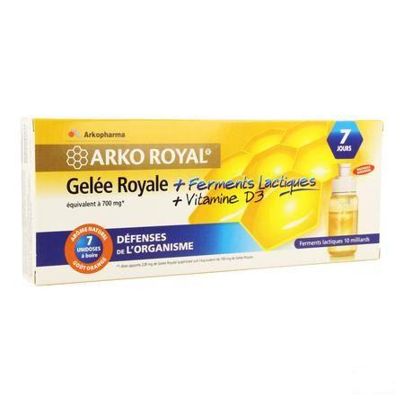 Arkoroyal Probiot. Volwassen Ruche Royale Dosis 7x7,5 ml  -  Arkopharma