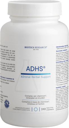 Biotics ADHS (Adrenal Herbal Support) 240 comprimés  -  Energetica Natura