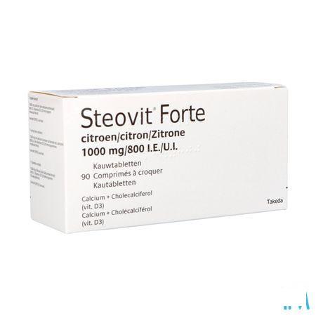 Steovit Forte Citroen 1000 mg/800IEKauwtabletten 90