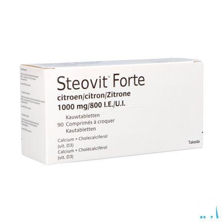 Steovit Forte Citron 1000 mg/800UI Comprimes Croq 90