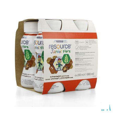 Resource Junior Fibre Chocolade 4x200 ml  -  Nestle