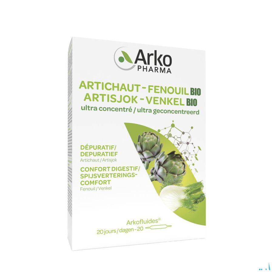 Arkofluide Artisjok Venkel Bio Ampullen 20  -  Arkopharma