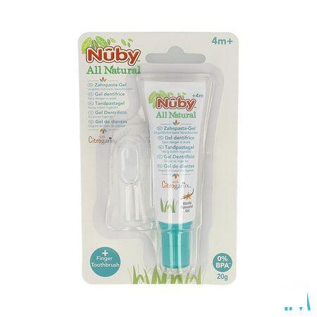 Nuby Citroganix Gel Nettoyant Gencives Et Dent + Doigt Massant 15 gr - 4m +   -  New Valmar