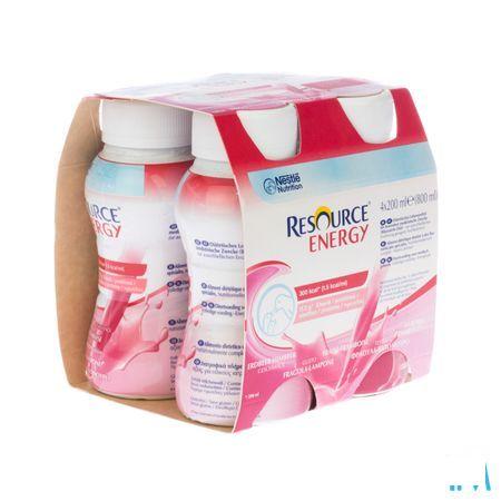 Resource Energy Drink Aardbei-framboos 4x200 ml  -  Nestle